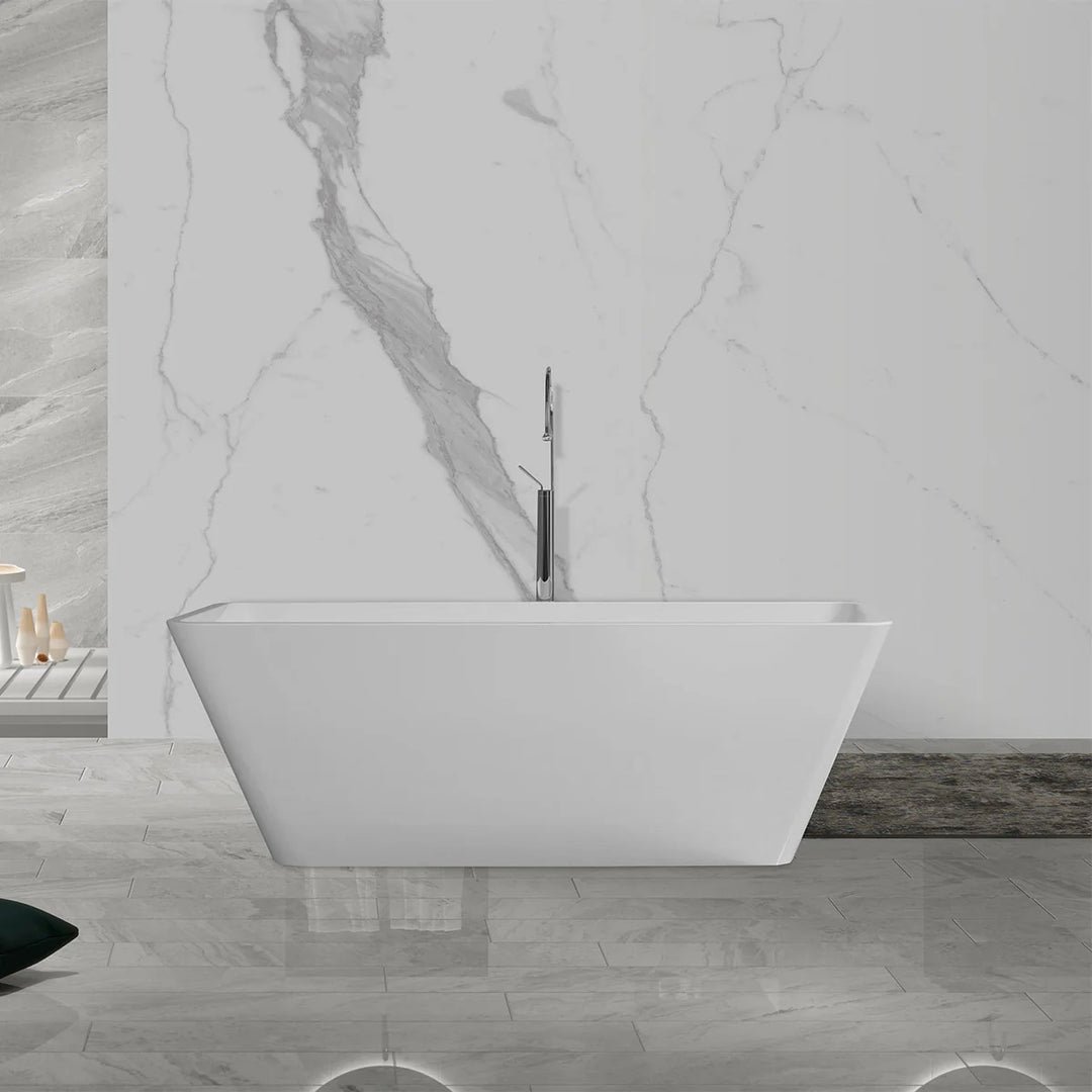 Harmony 60"/67" Acrylic Freestanding Soaking Bathtub | ANVE Kitchen & Bath