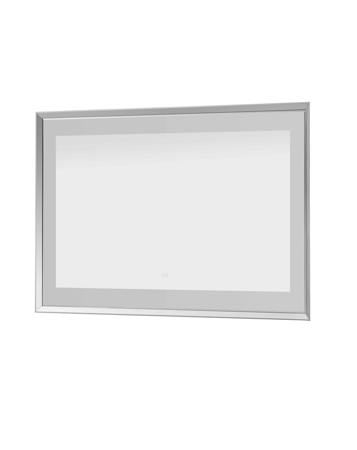 Madison 48" x 36" Framed LED Bathroom Mirror, Anti-Fog in Chrome