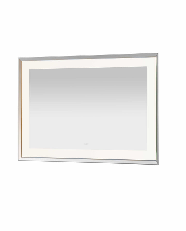 Madison 48" x 36" Framed LED Bathroom Mirror, Anti-Fog in Chrome