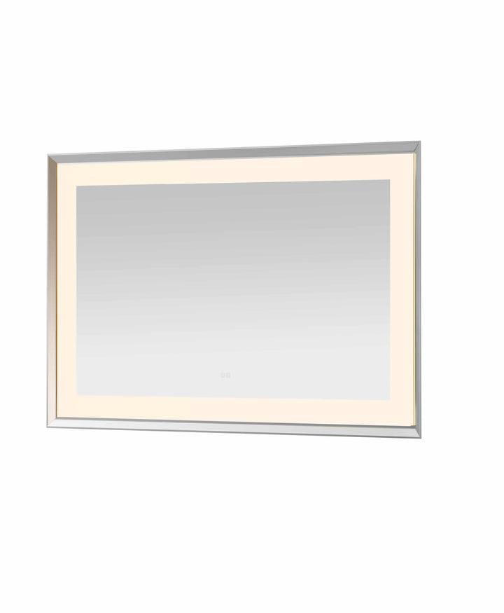 Madison 48" x 36" Framed LED Bathroom Mirror, Anti-Fog in Chrome