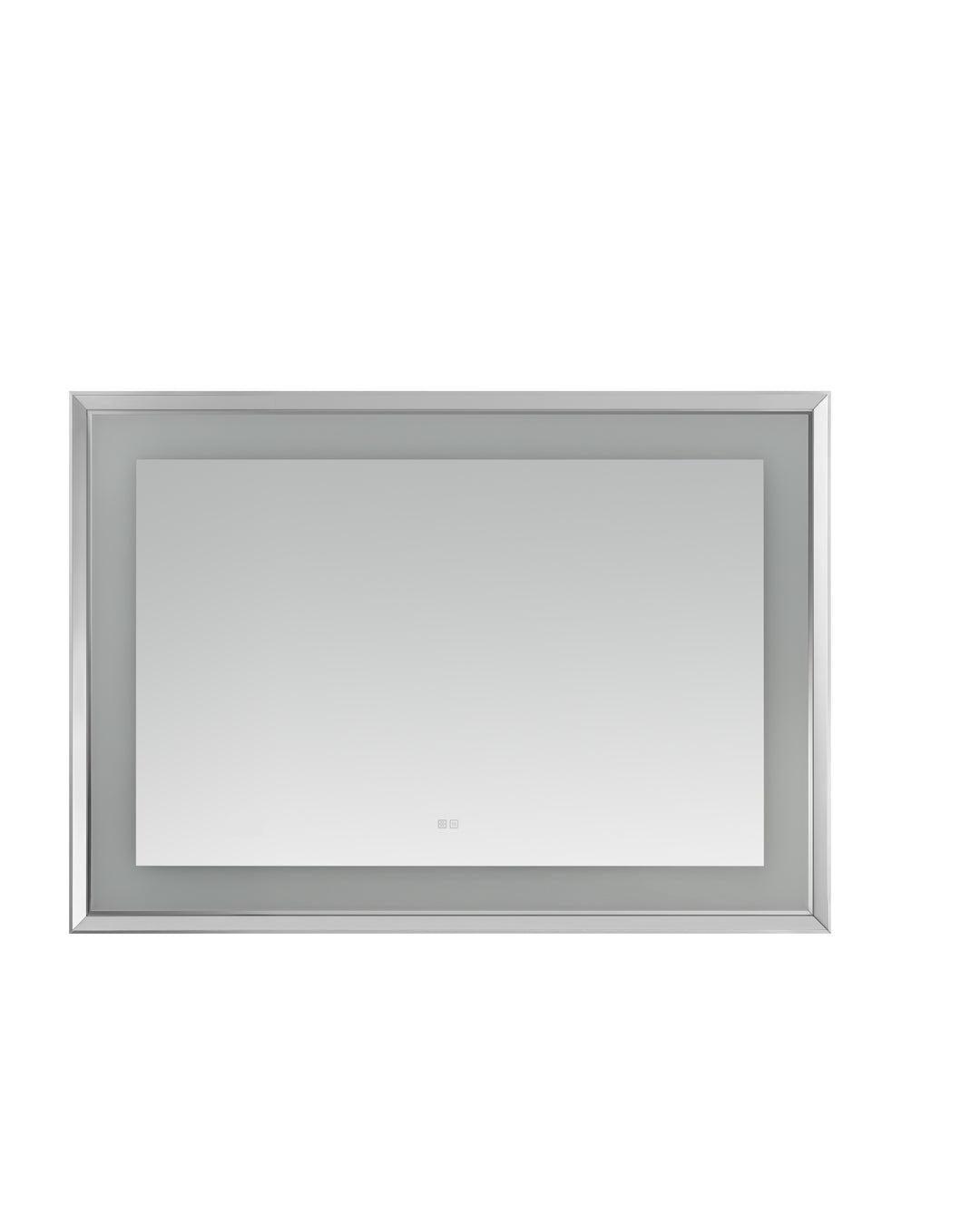 Madison 48" x 36" Framed LED Bathroom Mirror, Anti-Fog in Chrome