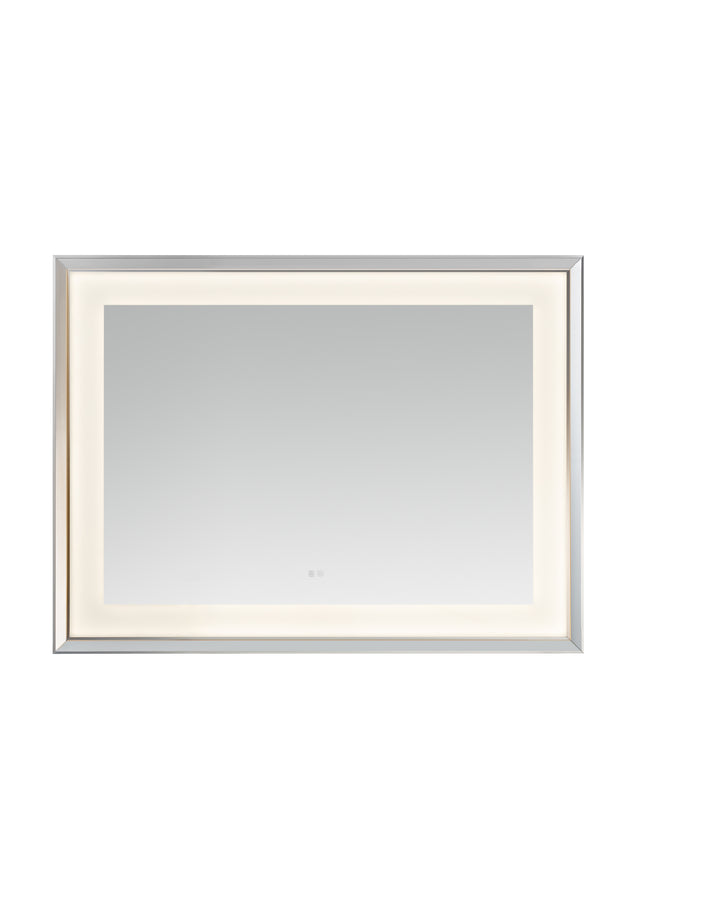 Madison 48" x 36" Framed LED Bathroom Mirror, Anti-Fog in Chrome
