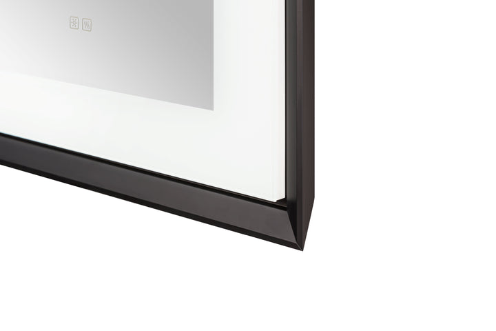 Madison 60" x 36" Framed LED Bathroom Mirror, Anti-Fog in Chrome
