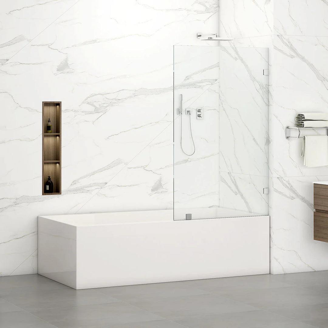 Isabel 30" x 66" Frameless Bathtub Screen Door