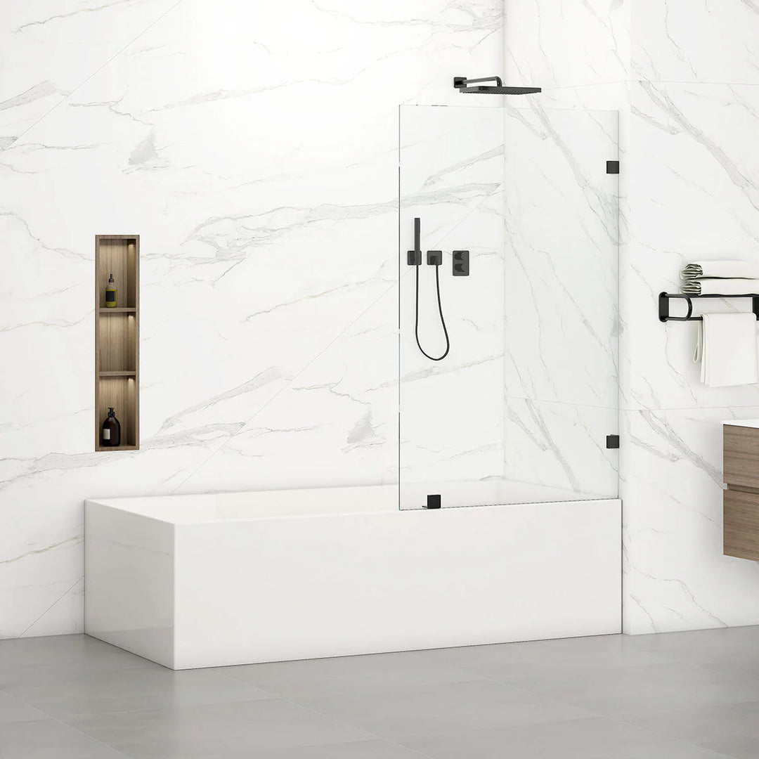 Isabel 30W x 66H Bathtub Screen Door Frameless
