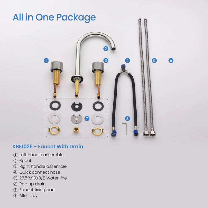 Widespread Bathroom Faucet in KBF1026