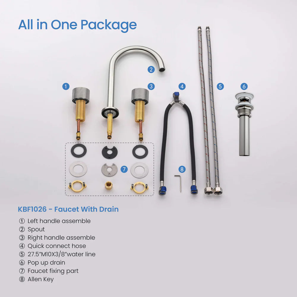 Widespread Bathroom Faucet in KBF1026