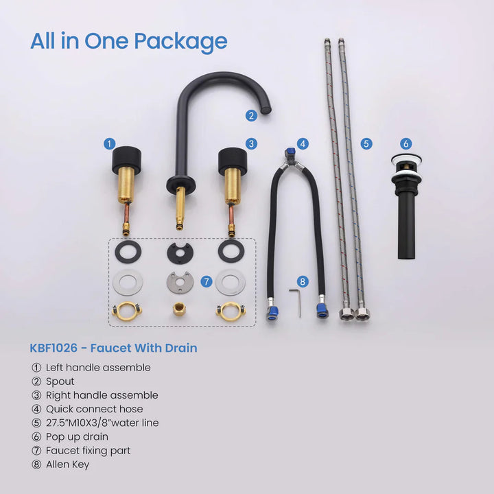 Widespread Bathroom Faucet in KBF1026