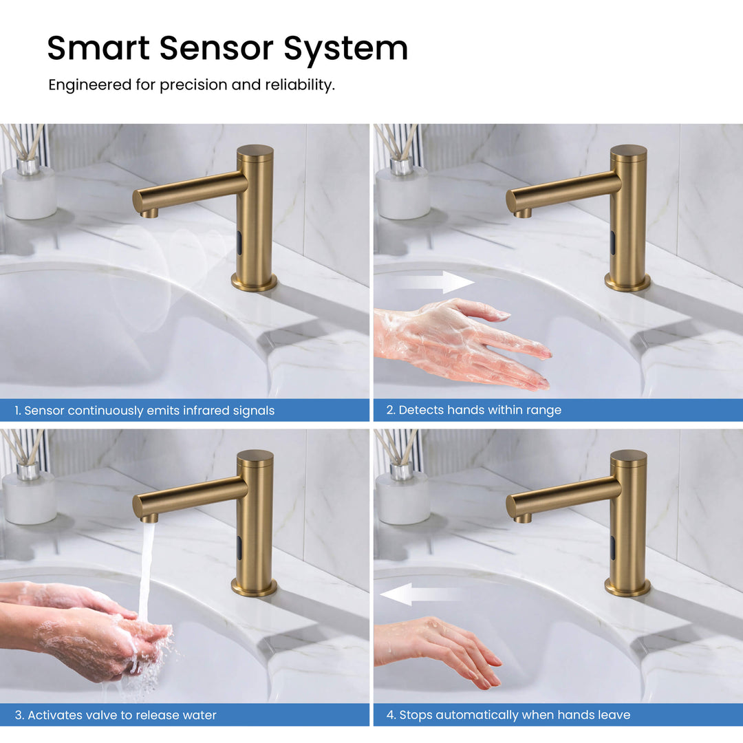 Halo Touchless Bathroom Faucet with Pop-Up Drain