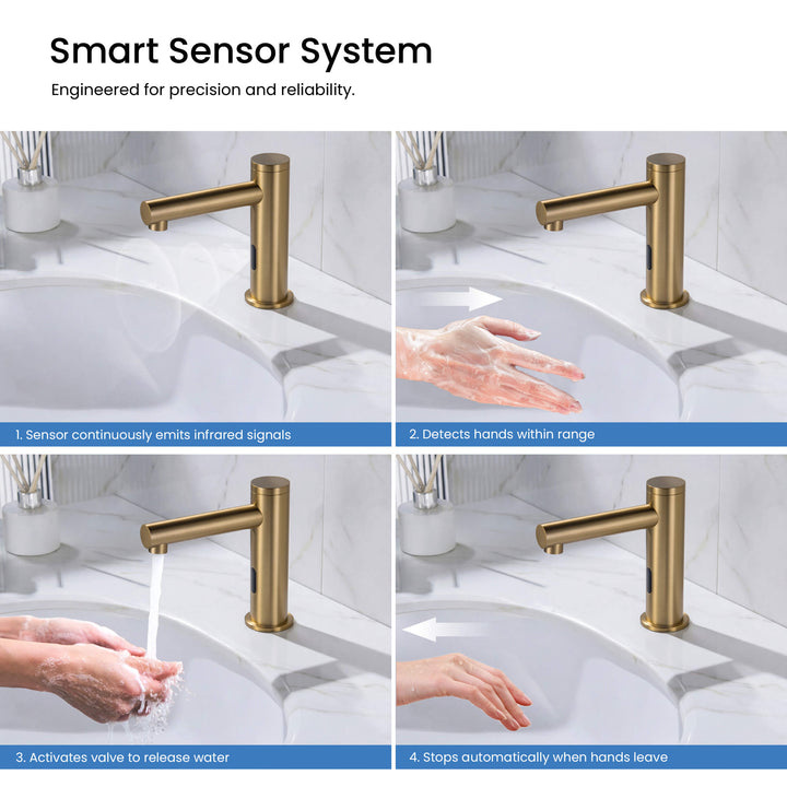Halo Touchless Bathroom Faucet with Pop-Up Drain