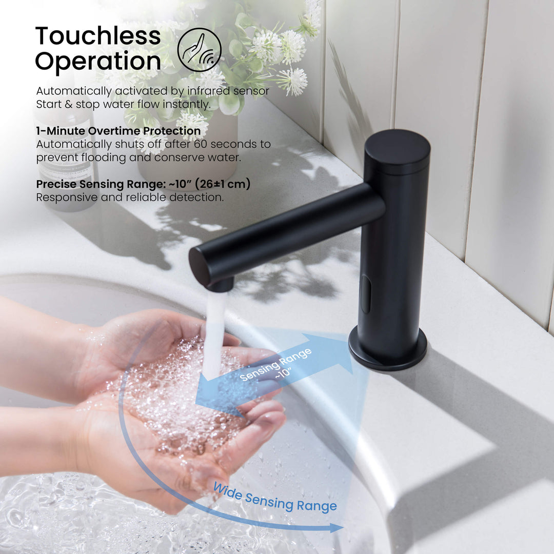 Halo Touchless Bathroom Faucet with Pop-Up Drain