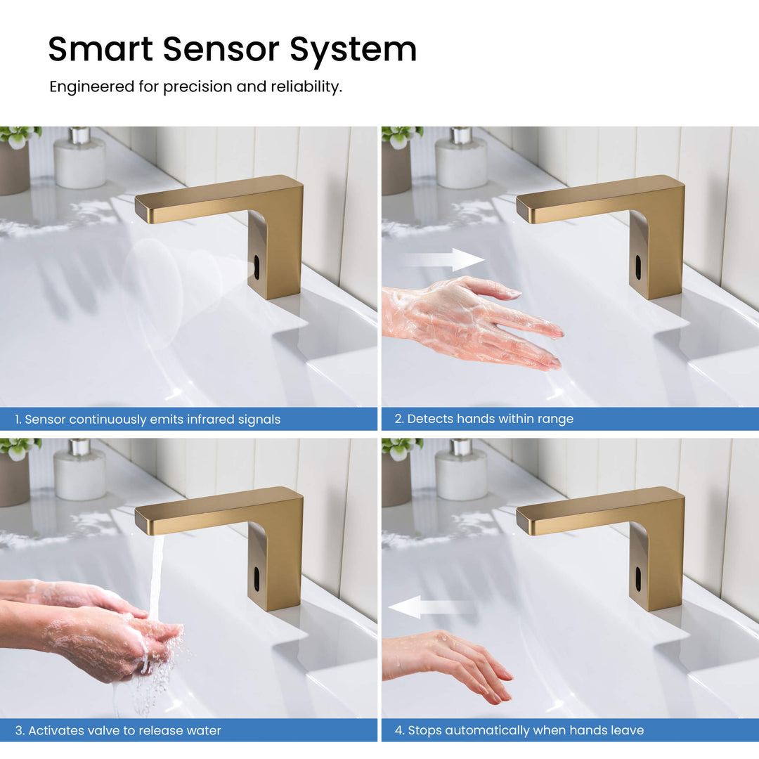 Fusion Touchless Bathroom Faucet with Pop-Up Drain