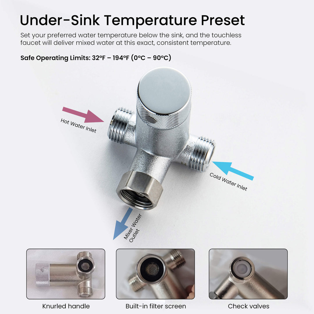 Fusion Touchless Bathroom Faucet with Pop-Up Drain
