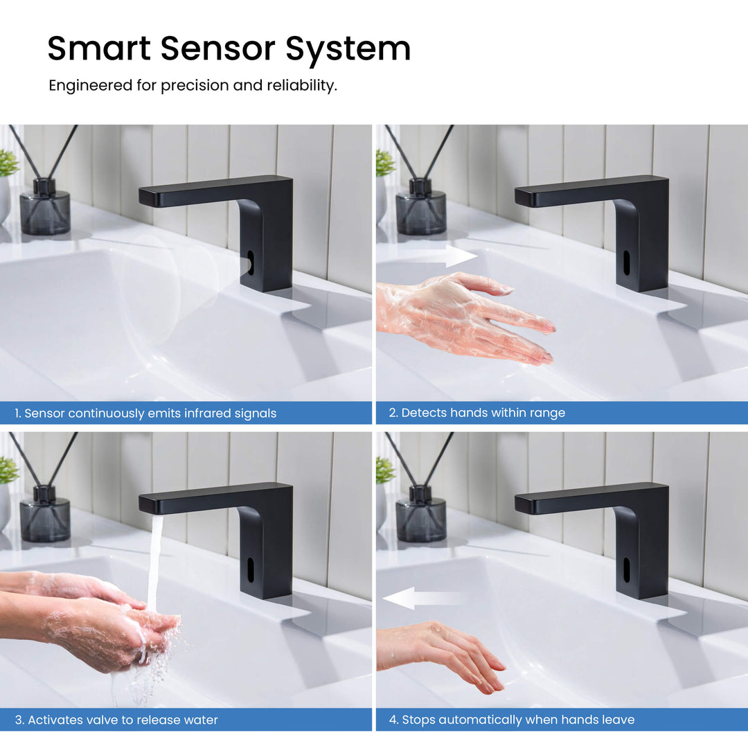 Fusion Touchless Bathroom Faucet with Pop-Up Drain