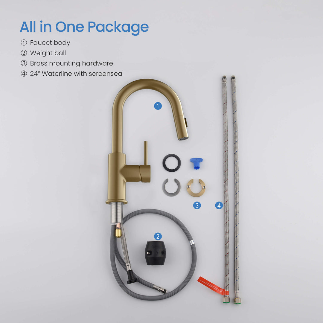 Halo Single-Handle Pull-Down Kitchen &amp; Bar Faucet