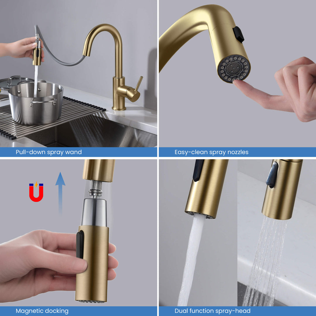 Halo Single-Handle Pull-Down Kitchen &amp; Bar Faucet
