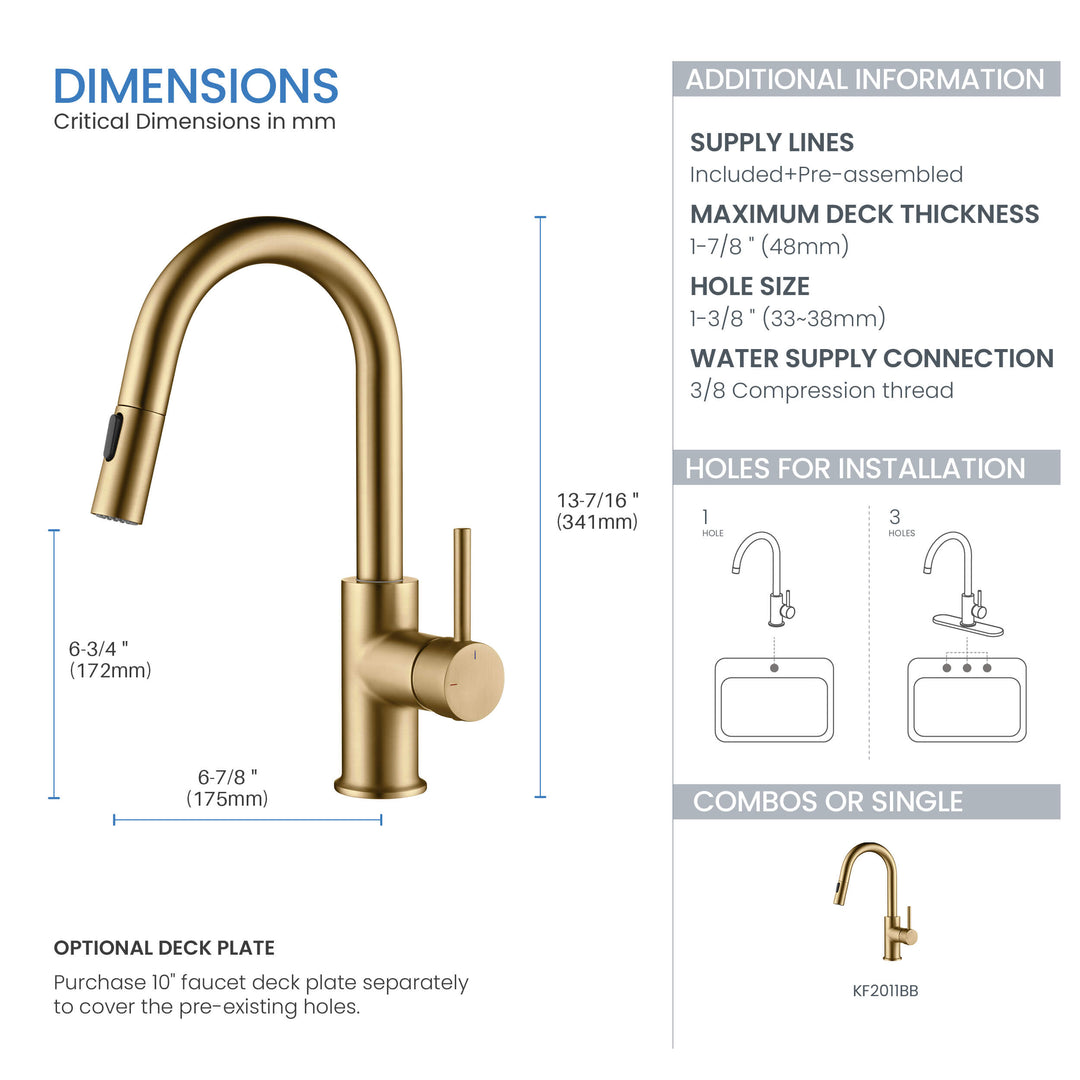 Halo Single-Handle Pull-Down Kitchen &amp; Bar Faucet