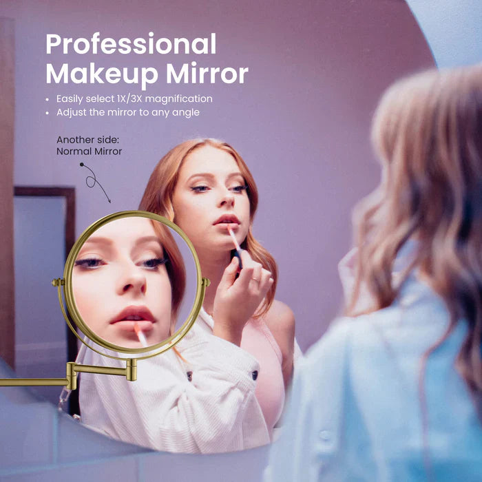 Wall-Mount Magnifying Makeup Mirror
