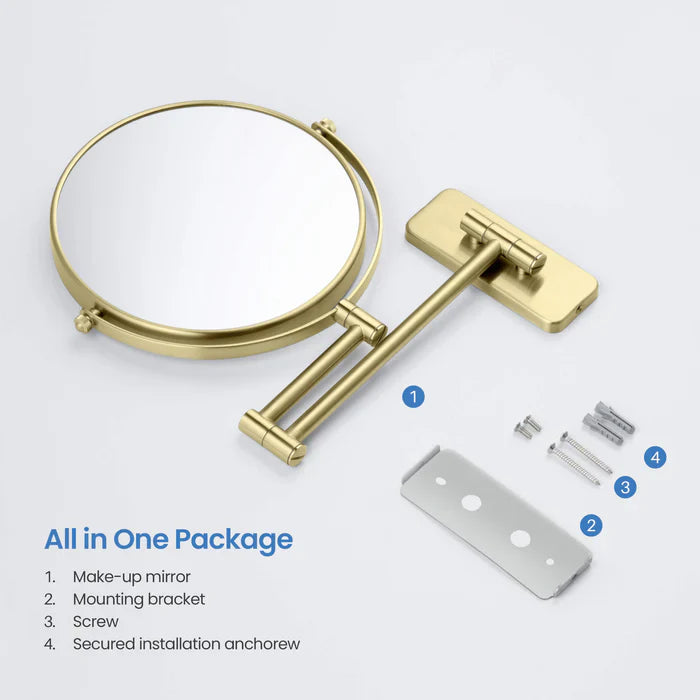 Wall-Mount Magnifying Makeup Mirror