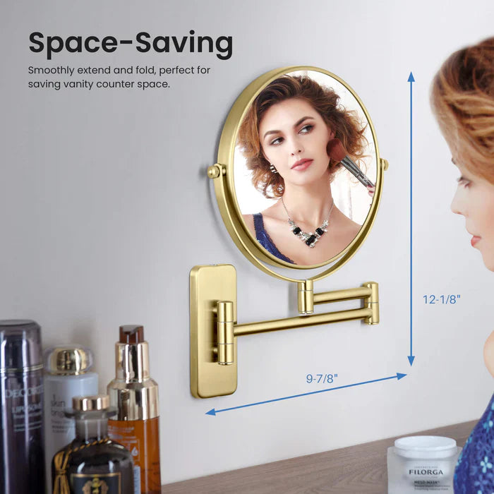 Wall-Mount Magnifying Makeup Mirror