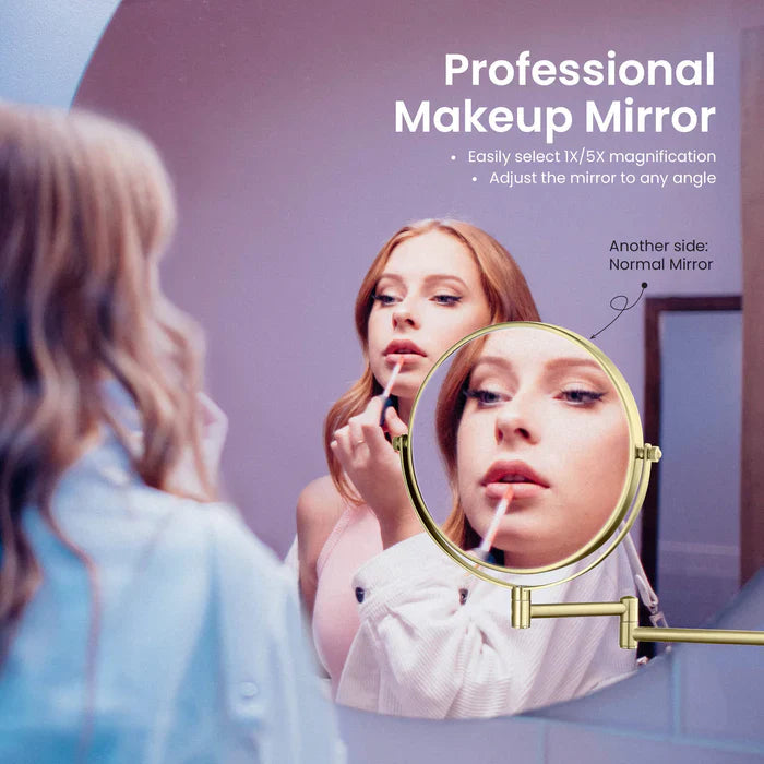 Wall-Mount Magnifying Makeup Mirror