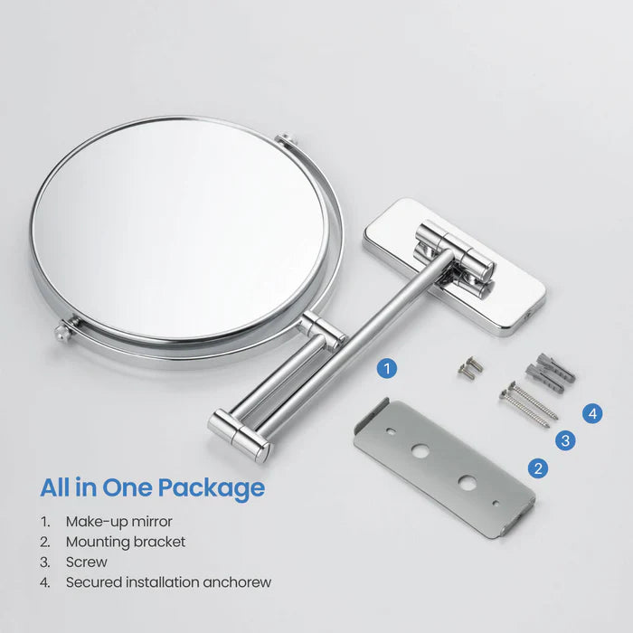 Wall-Mount Magnifying Makeup Mirror