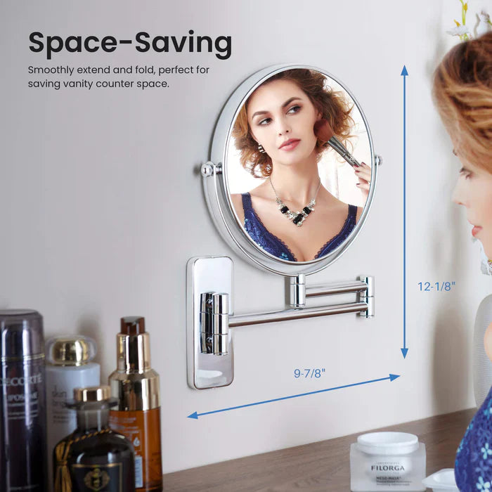 Wall-Mount Magnifying Makeup Mirror