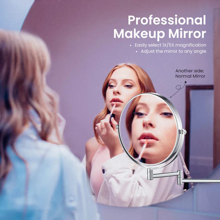 Wall-Mount Magnifying Makeup Mirror