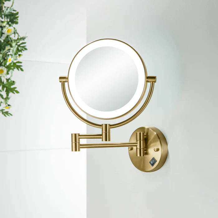 Halo LED Wall-Mount Magnifying Makeup Mirror