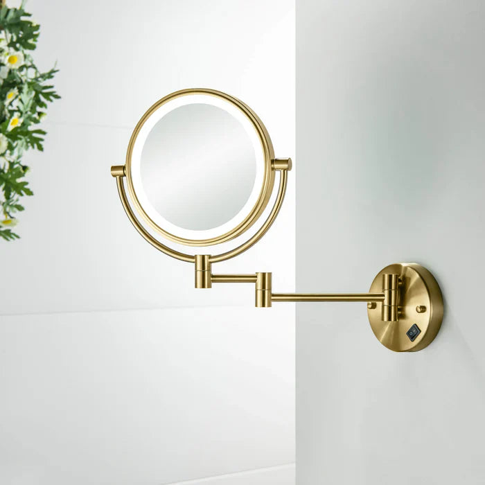 Halo LED Wall-Mount Magnifying Makeup Mirror