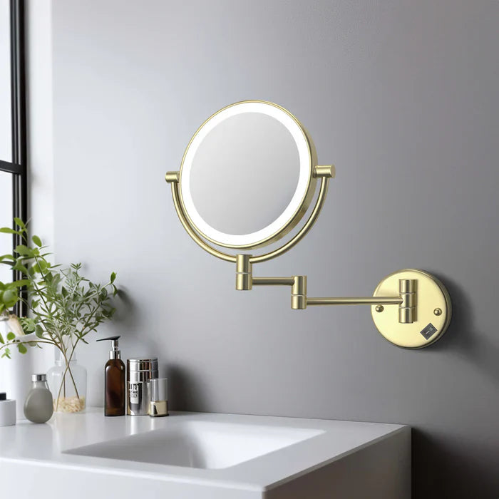 Halo LED Wall-Mount Magnifying Makeup Mirror