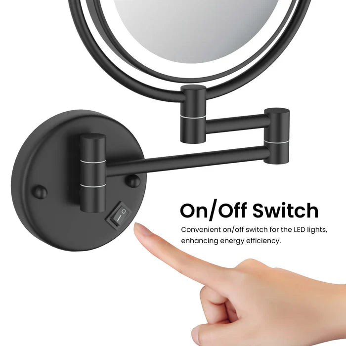 Halo LED Wall-Mount Magnifying Makeup Mirror