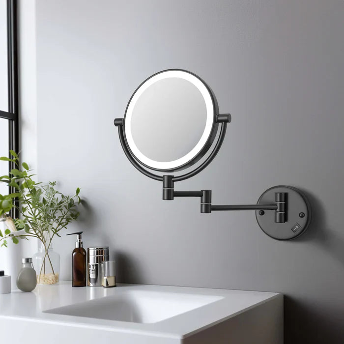 Halo LED Wall-Mount Magnifying Makeup Mirror