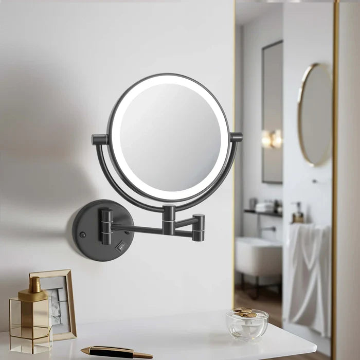 Halo LED Wall-Mount Magnifying Makeup Mirror