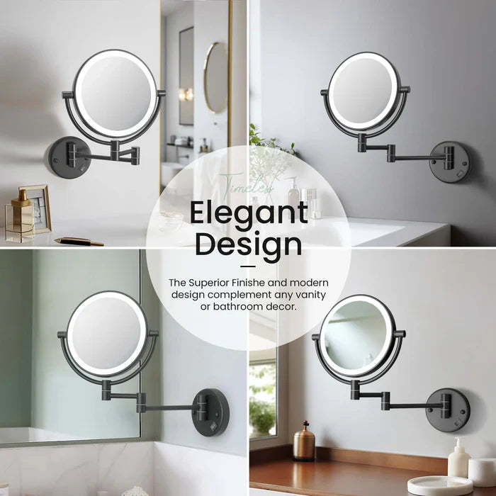 Halo LED Wall-Mount Magnifying Makeup Mirror