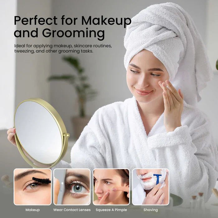 Halo Freestanding 5x Magnifying Makeup Mirror