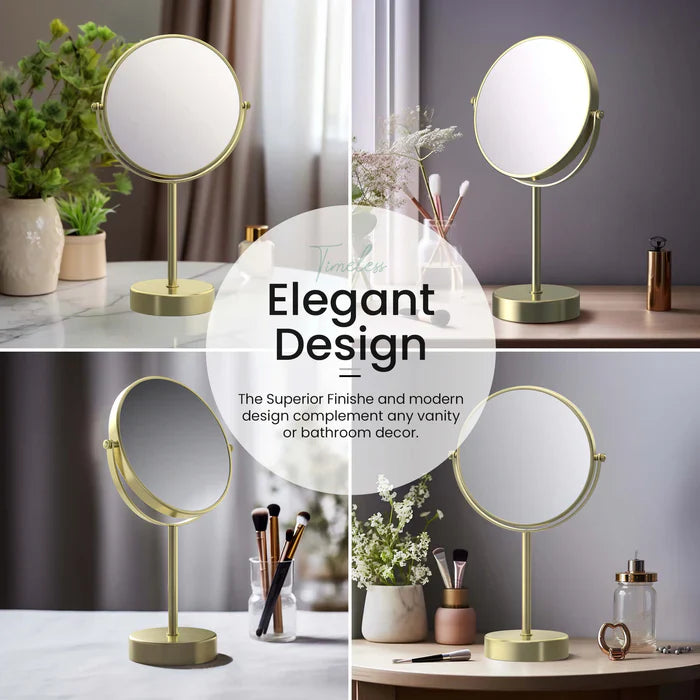 Halo Freestanding 5x Magnifying Makeup Mirror