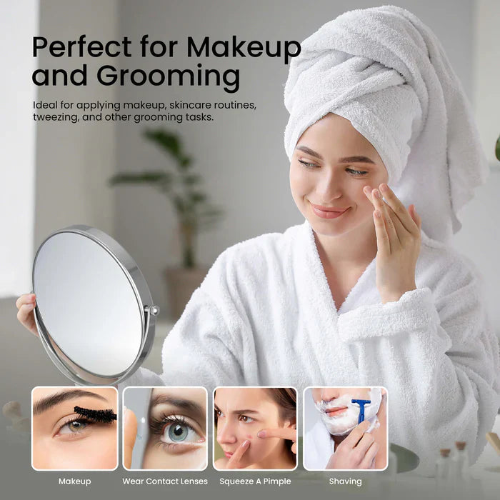 Halo Freestanding 5x Magnifying Makeup Mirror