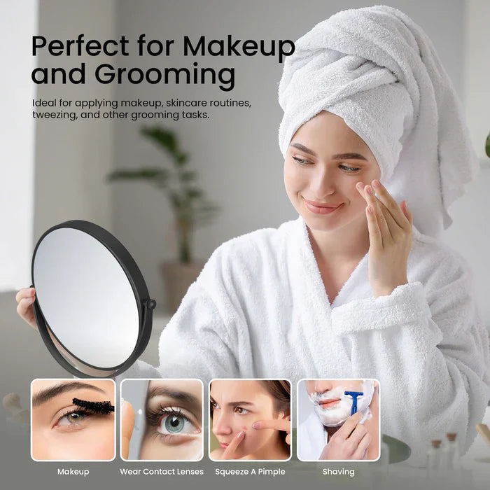 Halo Freestanding 5x Magnifying Makeup Mirror