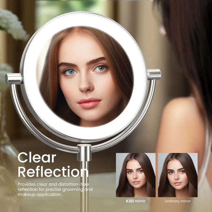 Halo LED Free-Standing Magnifying Makeup Mirror