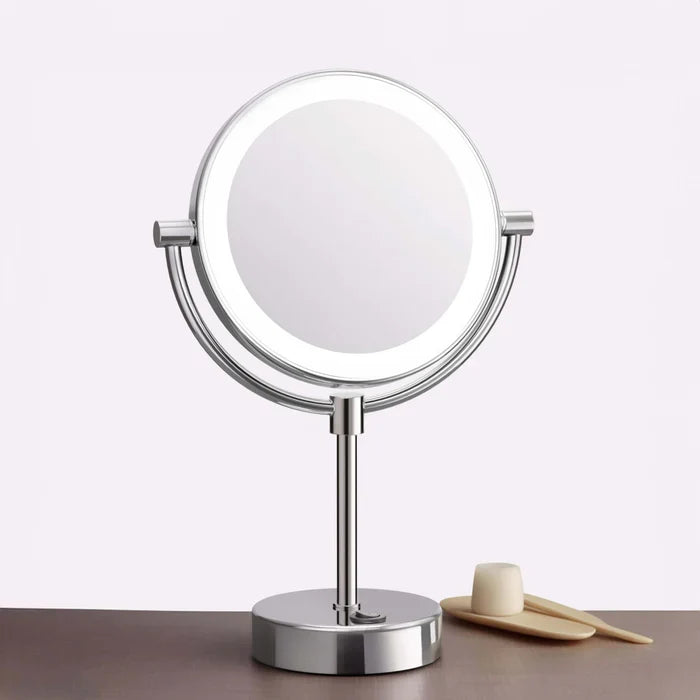 Halo LED Free-Standing Magnifying Makeup Mirror