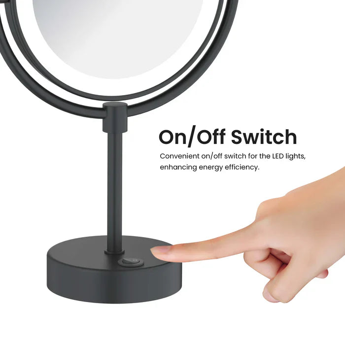 Halo LED Free-Standing Magnifying Makeup Mirror