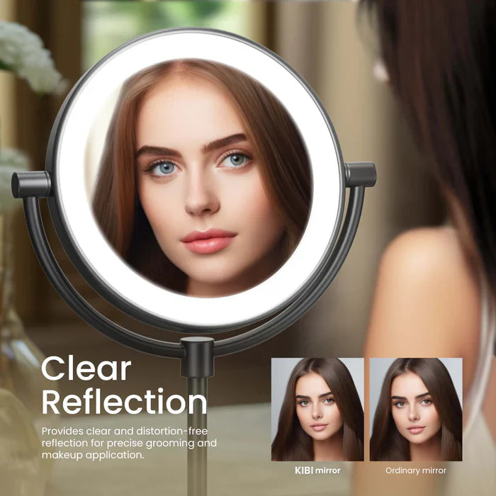 Halo LED Free-Standing Magnifying Makeup Mirror