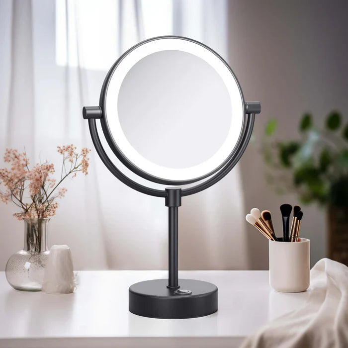 Halo LED Free-Standing Magnifying Makeup Mirror