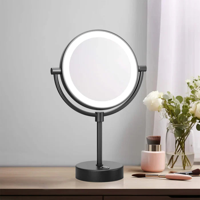 Halo LED Free-Standing Magnifying Makeup Mirror