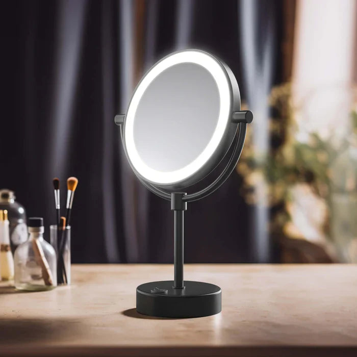Halo LED Free-Standing Magnifying Makeup Mirror