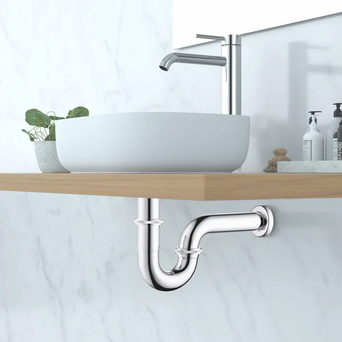 Decorative Bathroom Sink P-Trap in Matte Black