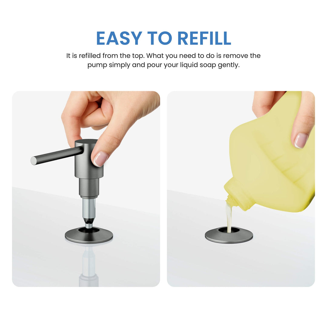 Solid Brass Kitchen Soap Dispenser