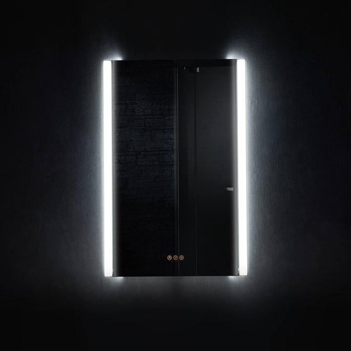 Binary LED Bathroom Mirror, Anti-Fog