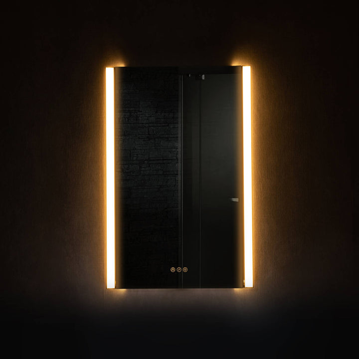 Binary LED Bathroom Mirror, Anti-Fog